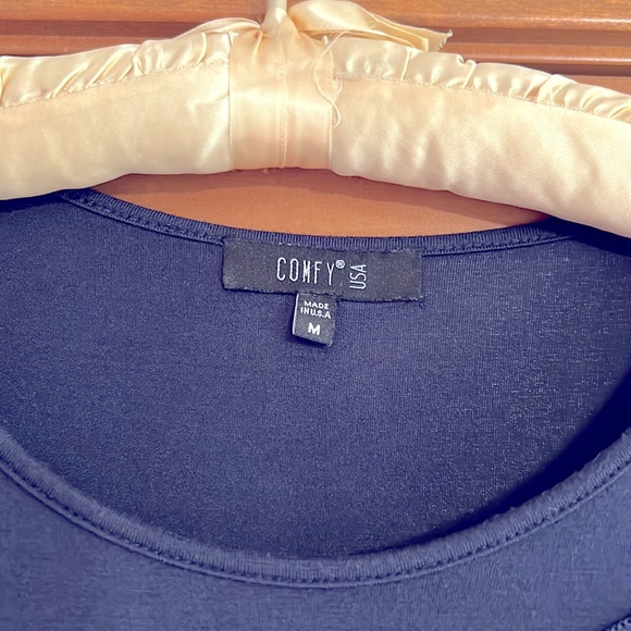 Comfy USA Long-Sleeve Soft Jersey Tunic Top Size M/L Perfect w Leggings - Picture 3 of 7